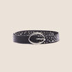 Ceinture cloutée noir femme