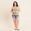 T-shirt manches courtes vert femme