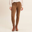 Pantalon léger taille standard 7/8ème taupe femme