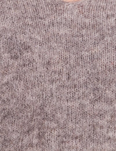 Pull sans manches gris fonc&eacute; femme