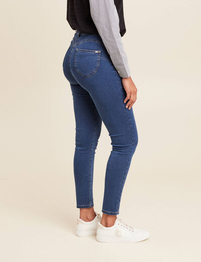 Jeans léger taille standard 7/8ème denim double stone femme