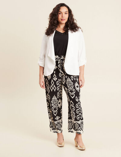 Pantalon flou noir femme