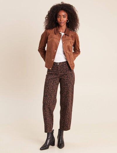 Pantalon magique l'unique marron chocolat femme