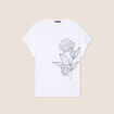 T-shirt manches courtes blanc femme