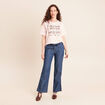 Jean large et fluide denim stone femme