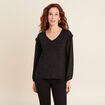 T-shirt manches longues noir femme