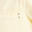 Veste boutonnée en jean jaune clair femme