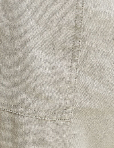 Pantalon large 7/8ème vert clair femme