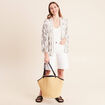 Kimono avec poches vert clair femme