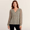 T-shirt manches longues vert anis femme
