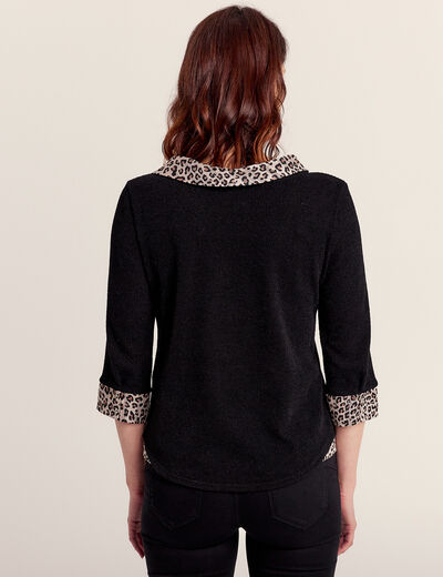 T-shirt manches 3/4 ecru femme