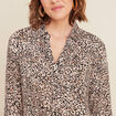 Chemise manches longues noir femme