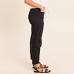 Pantalon coupe mom 7/8&egrave;me noir femme