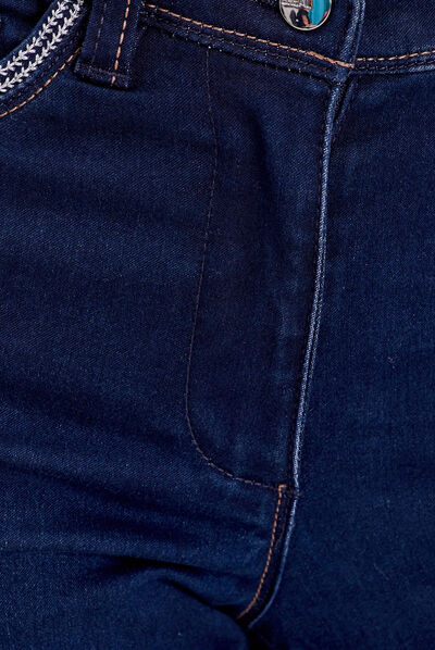 Jean ajusté 7/8ème denim brut femme