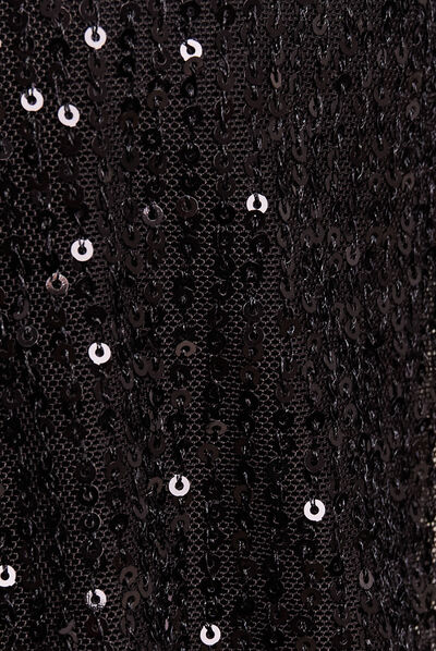 Kimono à sequins noir femme