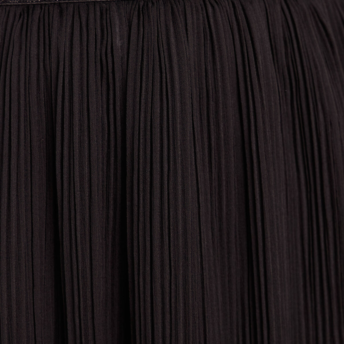 Jupe pliss&eacute;e doubl&eacute;e noir femme