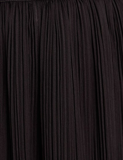 Jupe pliss&eacute;e doubl&eacute;e noir femme