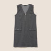 Robe chasuble gris femme