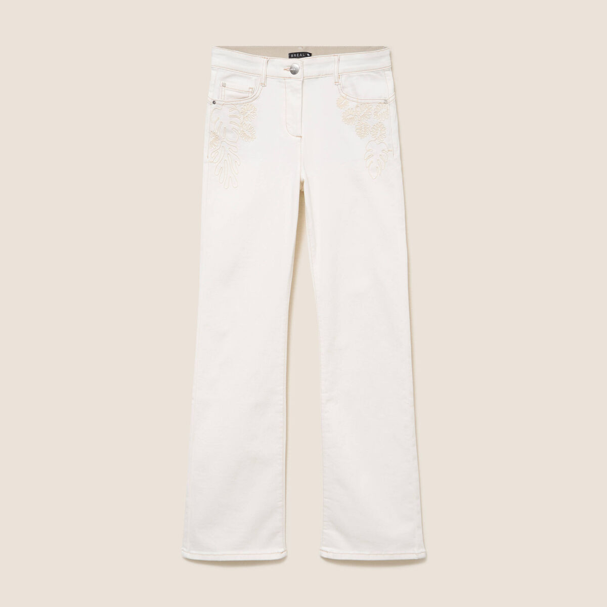 Jean magique L'Unique coupe bootcut blanc femme