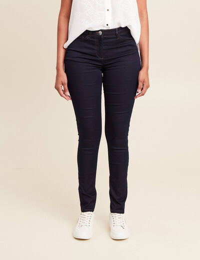 Jeans léger taille standard long denim brut femme
