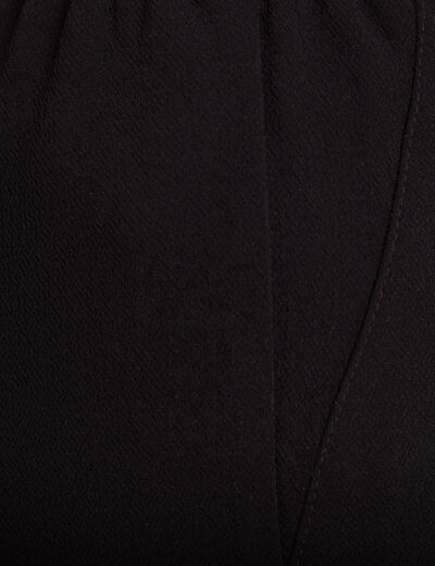 Pantalon droit fluide noir femme