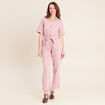 Combinaison fluide rose femme