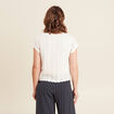Gilet sans manches blanc femme