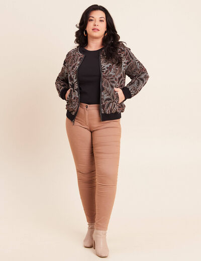 Gilet r&eacute;versible esprit bomber noir femme