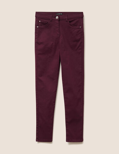 Pantalon magique Le L&eacute;ger coupe ajust&eacute;e bordeaux femme