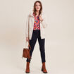 Parka d&eacute;perlante cintr&eacute;e lien &agrave; coulisse sable femme