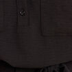 Robe droite courte manches courtes noir femme