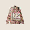 Chemise manches longues multicolore femme