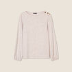 T-shirt manches longues beige femme