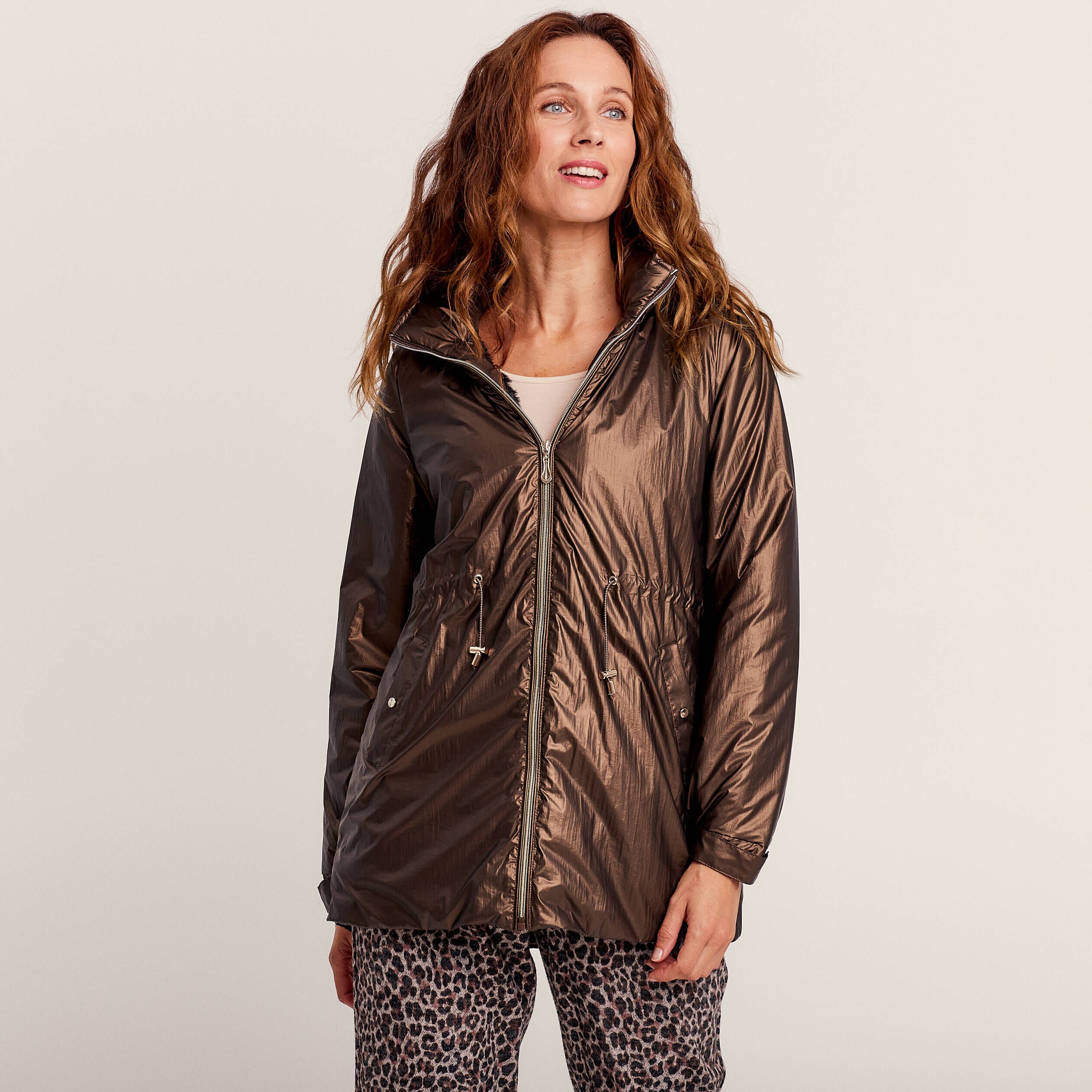 Duffle coat parka Marron Femme Vib s