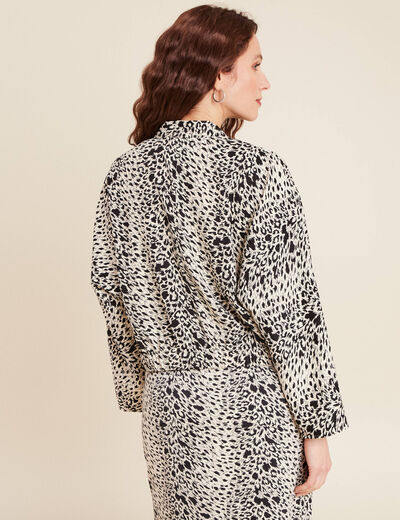 Veste esprit kimono ivoire femme