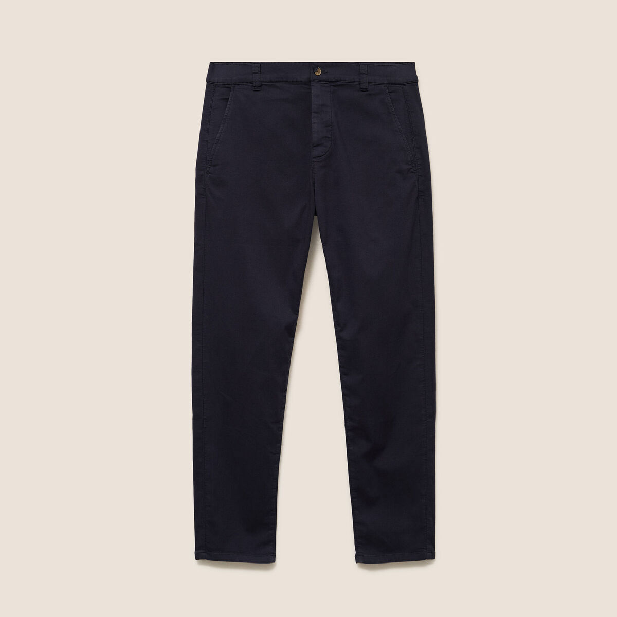 Pantalon Magique Monsieur le Leger chino bleu fonc&eacute; femme