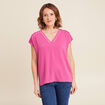 T-shirt manches courtes violet femme