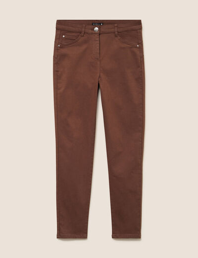 Pantalon magique Le L&eacute;ger coupe ajust&eacute;e marron femme