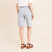 Bermuda casual taille haute bleu femme