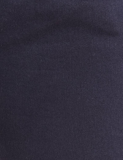 Pantalon ajusté 7/8ème bleu marine femme