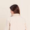 Parka ample courte manches longues sable femme