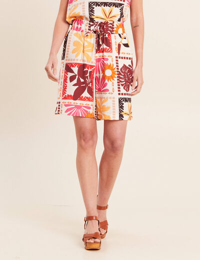 Bermuda multicolore femme