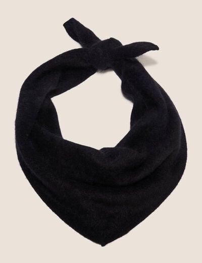 &Eacute;charpe en cachemire noir femme