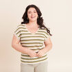T-shirt manches courtes vert femme