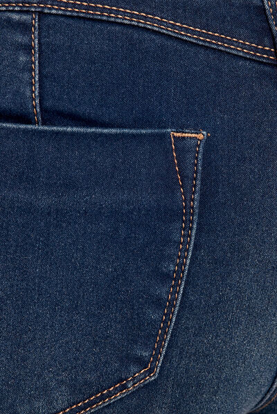 Jean tregging taille élastiquée denim brut femme