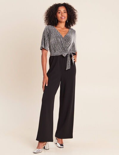 Combinaison gris argent femme