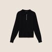 Polo noir femme