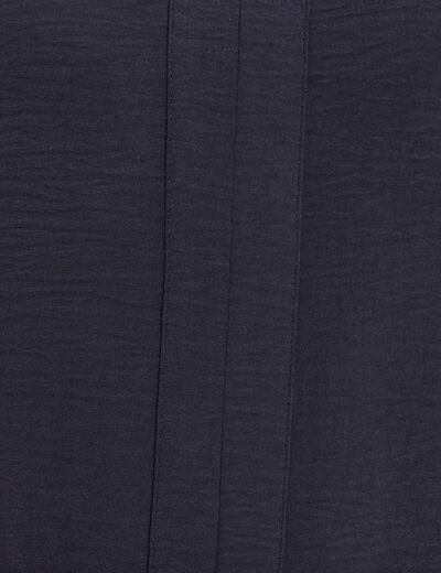 Blouse manches longues bleu foncé femme