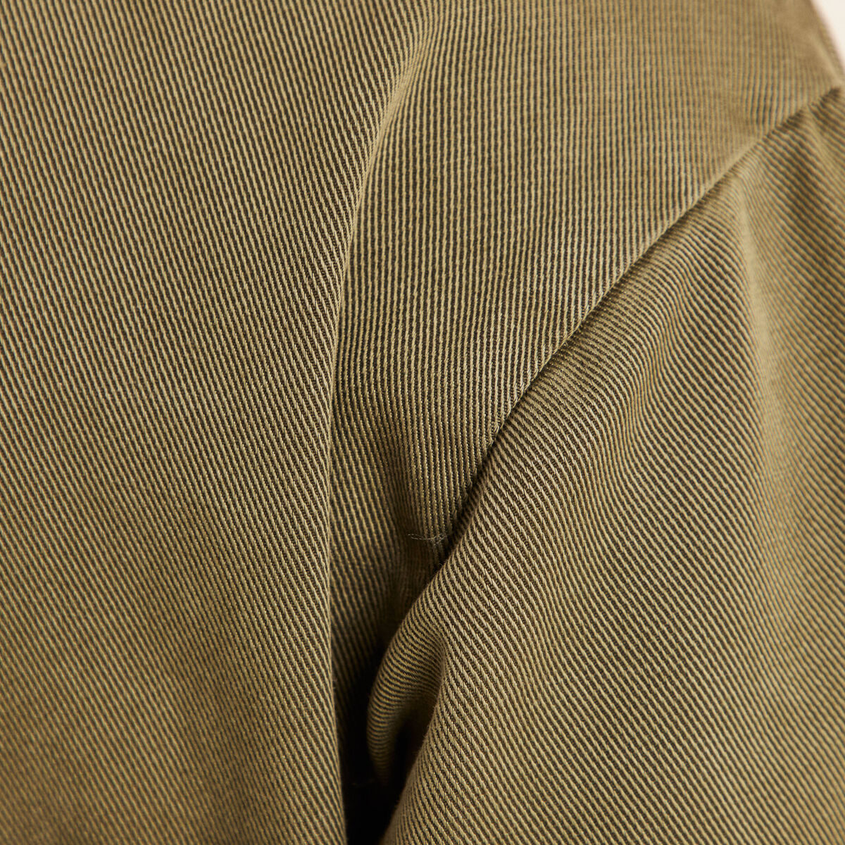 Combinaison pantalon zippée vert olive femme