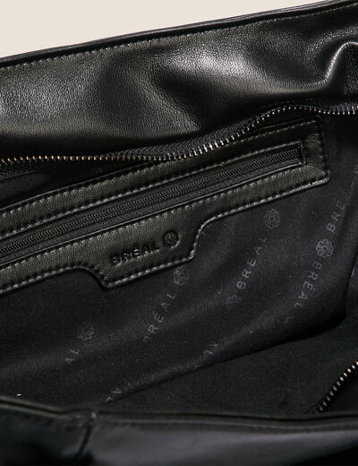 Sac cabas détails cloutés noir femme